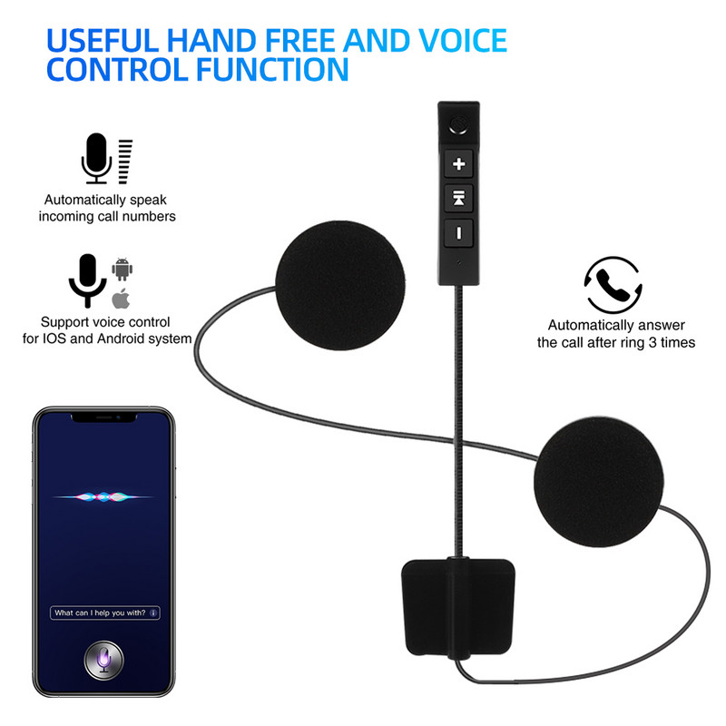 BT11 Plus Slušalice za motociklističku kacigu Bluetooth5.3 Bežična podrška za stereo slušalice za vožnju Automatski odgovor Handsfree poziv Mikrofon ZW