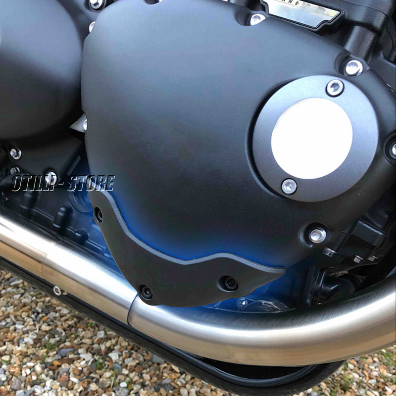 Új Bonneville T100 fekete T120 motorvédő védő ütközési védőlapok Csúsztatók Leesés elleni védelem Tartozékok Thruxton RS / 1200
