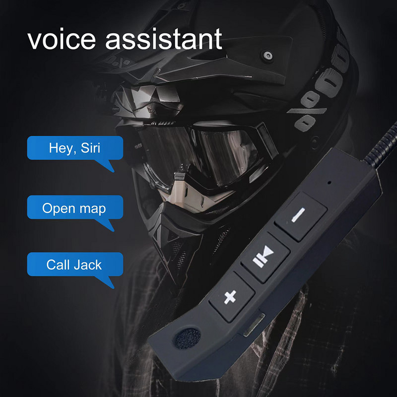 Cască cu cască Bluetooth pentru motociclete BT5.0 Apel fără fir Mâini libere Asistent vocal anti-interferențe Căști moto impermeabile