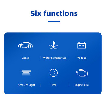 L5 Car HUD Head-Up Display OBD2 Ψηφιακό αυτόματο ταμπλό Head-Up Display Kit στυλ αυτοκινήτου Ταχύμετρο μετρητή χιλιομετρητή Συναγερμός ασφαλείας