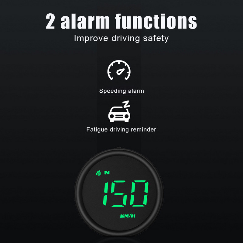 Ghid de teren în aer liber Gadgeturi inteligente GPS Auto Head Up Display HUD Indicatoare digitale Alarma de supraviteză Vitezometru KM/h