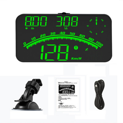 Vitezometru Odometru G10 Universal HUD GPS LED Display Parbriz Proiector Head Up Display cu alarmă de oboseală la supraviteză