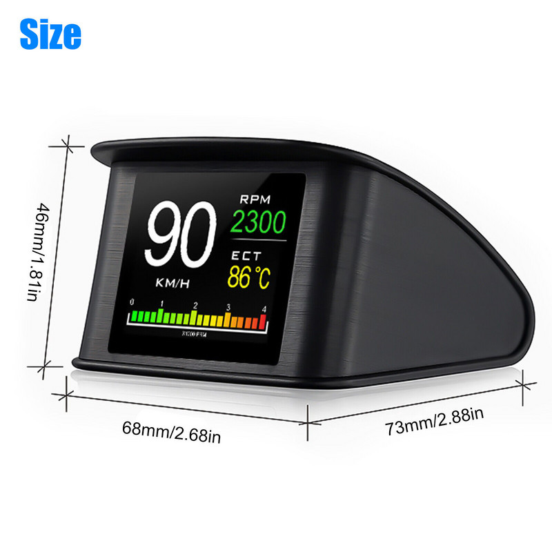Pentru siguranța mașinii T600 Head Up Display Auto OBD2 GPS Computer Auto Digital OBD Vitezometru de conducere Kilometraj Tensiune combustibil Temperatura