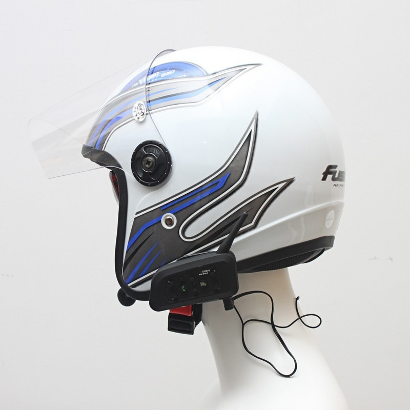 Vnetphone V6 BT Interphone 1200m Motorkerékpár Bluetooth bukósisak headset Intercom Intercomunicador Moto interfonok 6 lovasnak