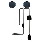 Bluetooth 5.0 fejhallgató motoros sisak fejhallgató vezeték nélküli fülhallgató mikrofonos kihangosítóval BT-22-hez (csak egy mikrofon)