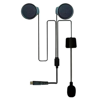 Ακουστικά Bluetooth 5.0 Ασύρματα ακουστικά με κράνος μοτοσικλέτας με μικρόφωνο για BT-22 (Μόνο ένα μικρόφωνο)