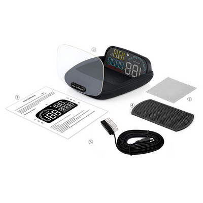 OBD2 HUD Car Head Up Display Oglindă Proiector La bord Kit pentru computer Set de alarmă de securitate digitală Accesorii pentru automobile Electronice