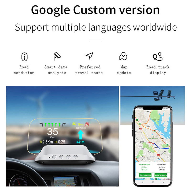 C3 HUD Auto Proiector Hud Navigație GPS obd2 Vitezometru Head Up Display Accesorii auto
