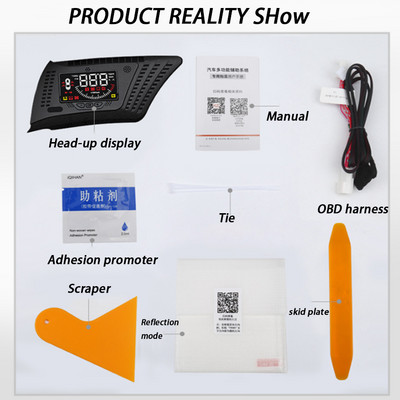 Afișaj HUD pentru mașină pentru Honda Zece generații de Accord OBD Vitezometru digital Afișaj OBD2 pentru mașină Proiector pe parbriz