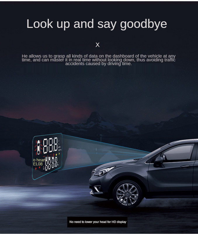 Afișaj HUD pentru mașină pentru Honda Zece generații de Accord OBD Vitezometru digital Afișaj OBD2 pentru mașină Proiector pe parbriz