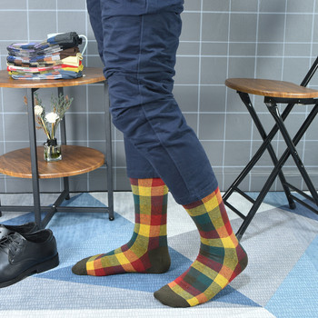 Νέες ανδρικές κάλτσες casual επαγγελματικό φόρεμα Υψηλής ποιότητας χαρούμενες χτενισμένες βαμβακερές κάλτσες μόδας Funny Plus Size Ανδρικές κάλτσες δώρου