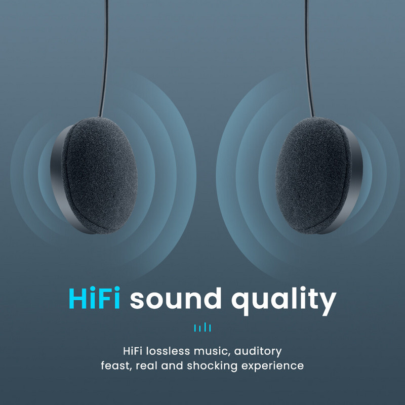 BT12 Мотоциклетна каска Слушалки Комплект за разговор със свободни ръце Стерео против смущения Водоустойчив Музикален плейър Високоговорител Безжични слушалки