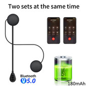 Căști Bluetooth fără fir T6 Cască de reducere a zgomotului Căști cu muzică stereo Căști Răspuns automat la telefon pentru motocicletă