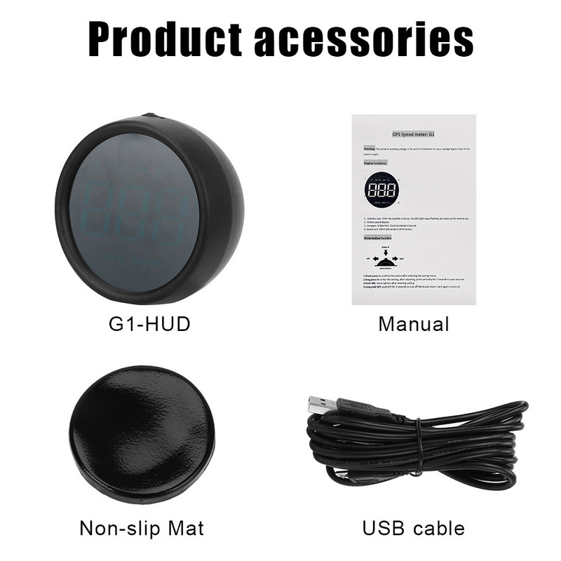 Indicatoare digitale HUD Ghid off-road în aer liber Alarma de supraviteză Vitezometru KM/h Gadget inteligente GPS Afișaj pentru mașină Head Up