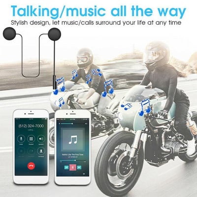 Bluetooth 5.0 Cască Moto Căști Căști Wireless MP3 Music Kit Apel Mâini libere Player Stereo Difuzor Anti-interferențe P8P6