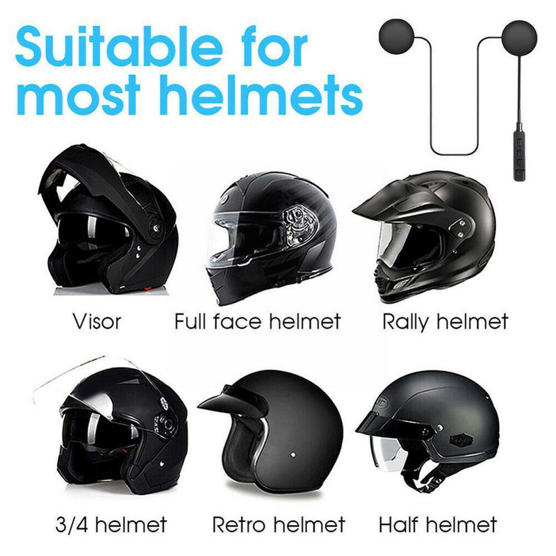 Bluetooth 5.0 Cască Moto Căști Căști Wireless MP3 Music Kit Apel Mâini libere Player Stereo Difuzor Anti-interferențe P8P6