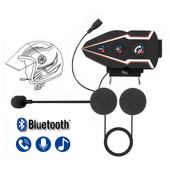 Căști pentru cască de motocicletă Bluetooth 5.0 Set de apeluri fără fir Mâini libere Căști stereo anti-interferențe rezistente la apă