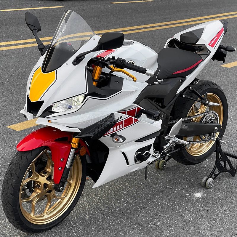Motorvédő csúszka készlet YAMAHA YZF R3 R25 MT03 MT25 fedőkeret csúszkákhoz ütközésvédő tok állórészvédő YZF-R3 2019-2023