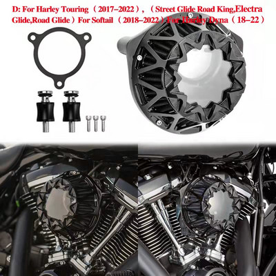 Filtru de admisie pentru filtru de aer CNC Cut Fit pentru Harley Touring Electra Glide Road Glide Street Glide Road King 2004-2022
