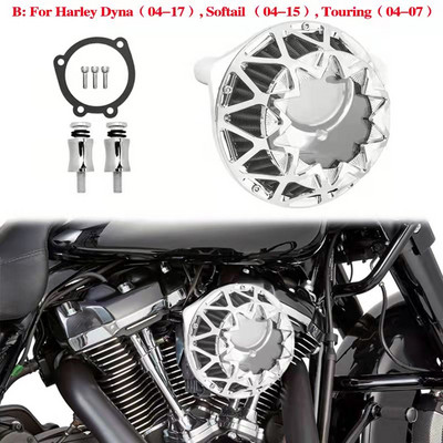 Filtru de admisie pentru filtru de aer CNC Cut Fit pentru Harley Touring Electra Glide Road Glide Street Glide Road King 2004-2022