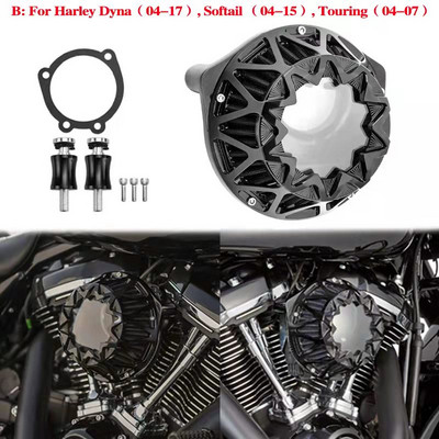 Filtru de admisie pentru filtru de aer CNC Cut Fit pentru Harley Touring Electra Glide Road Glide Street Glide Road King 2004-2022