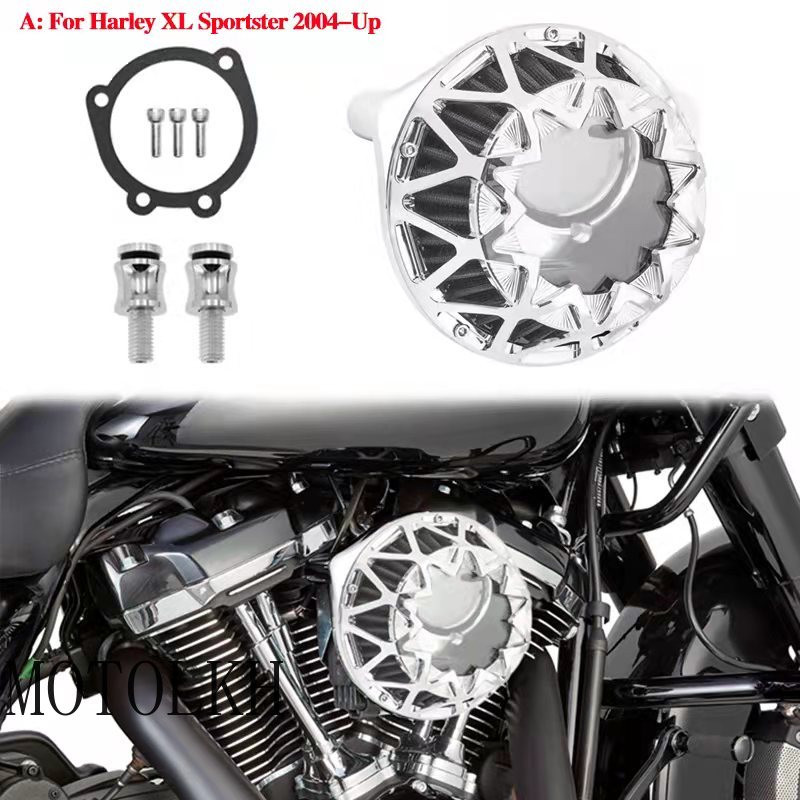Filtru de admisie pentru filtru de aer CNC Cut Fit pentru Harley Touring Electra Glide Road Glide Street Glide Road King 2004-2022