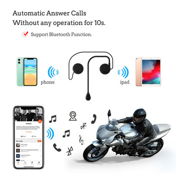 Ακουστικά Moto Helmet Ακουστικά Bluetooth 5.0 Εξαιρετικά λεπτά Ακουστικά Μοτοσικλέτας Ασύρματα Ηχεία Ακουστικά Handsfree Κλήση Αναπαραγωγή μουσικής