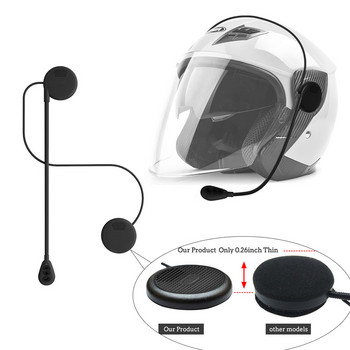 Ακουστικά Moto Helmet Ακουστικά Bluetooth 5.0 Εξαιρετικά λεπτά Ακουστικά Μοτοσικλέτας Ασύρματα Ηχεία Ακουστικά Handsfree Κλήση Αναπαραγωγή μουσικής