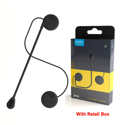 Cască Moto Cască Bluetooth 5.0 Căști ultra-subțiri pentru motociclete Difuzor fără fir Căști Apel Mâini libere Redare muzică