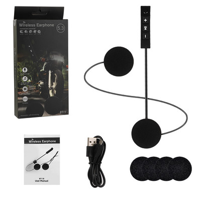 Cască de motocicletă BT11 Plus Cască Bluetooth5.3 fără fir pentru căști stereo Suport răspuns automat Apel Mâini libere Microfon ZW