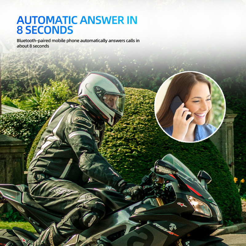 Cască de motocicletă BT11 Plus Cască Bluetooth5.3 fără fir pentru căști stereo Suport răspuns automat Apel Mâini libere Microfon ZW