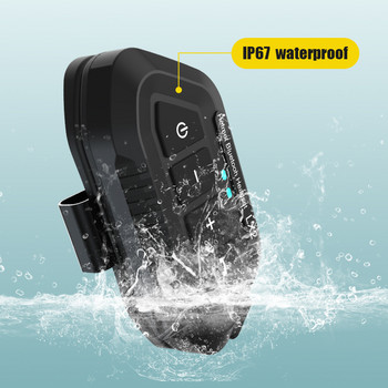 Bluetooth 5.0 Ακουστικά κράνους μοτοσικλέτας 1200mAh Ασύρματο Handsfree Μοτοσικλέτας Στερεοφωνικό Μπάσο Ακουστικό MP3 Ηχείο IP67 Αδιάβροχο