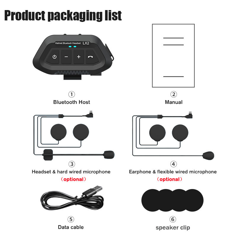 Bluetooth 5.0 motoros sisak fejhallgató 1200mAh vezeték nélküli motoros kihangosító sztereó basszus fülhallgató MP3 hangszóró IP67 vízálló