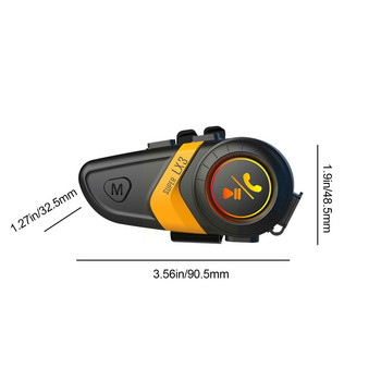 1 бр LX3 мотоциклетна каска Bluetooth слушалка Handsfree с водоустойчива музика Безжична каска Слушалки Светлина Слушалки Playe C4V3