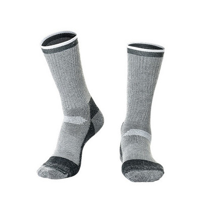 Șosete groase de schi, iarnă, bărbați, femei, lână merinos, șosete termice pentru schi