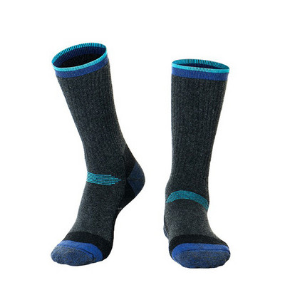 Șosete groase de schi, iarnă, bărbați, femei, lână merinos, șosete termice pentru schi