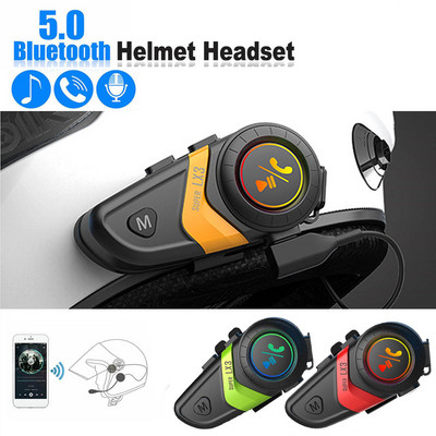 Cască Super LX3 Cască de motocicletă Căști Bluetooth 5.0 Căști fără fir impermeabile IPX6 Mâini libere pentru căști pentru motociclete