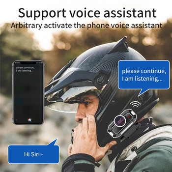 Ακουστικά κράνους V9 Bluetooth 5.0 ενδοεπικοινωνία ABS Συσκευή αναπαραγωγής μουσικής ενδοεπικοινωνίας hands-free Κράνος ενδοεπικοινωνίας ακουστικά για μοτοσικλέτα