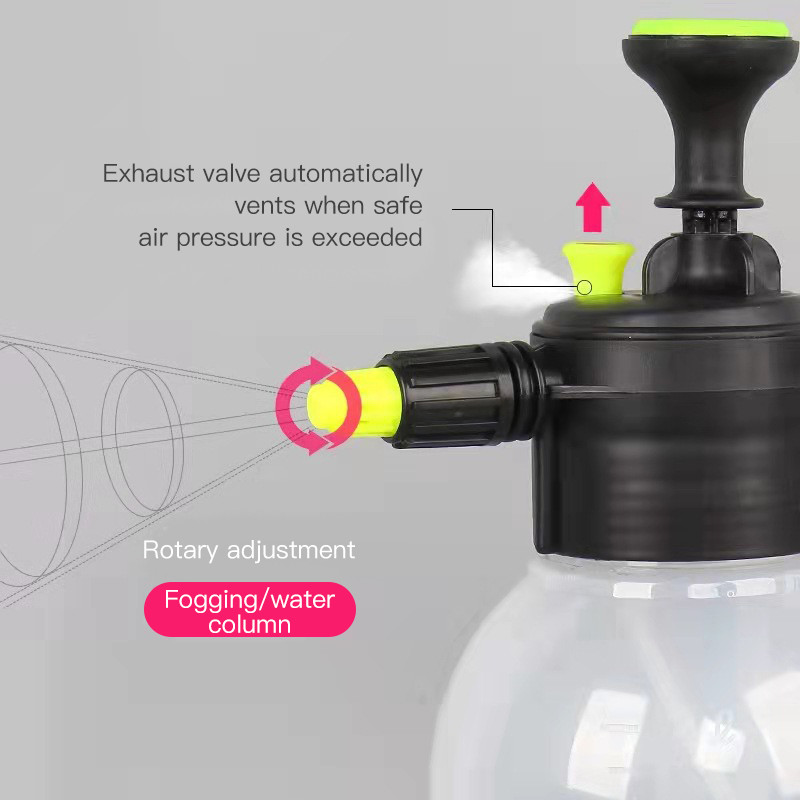 Pulverizator de spumă 2L Pulverizator de spălat auto Pulverizator de spumă cu presiune automată Pulverizator de plastic automat pentru udator cu spumă pentru ferestre de uz casnic