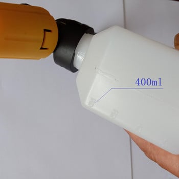 400ml Ασύρματο ηλεκτρικό πιστόλι πλυσίματος αυτοκινήτων λιθίου με αφρό δοχείο υψηλής πίεσης ρυθμιζόμενο πιστόλι αφρού πλυσίματος αυτοκινήτου