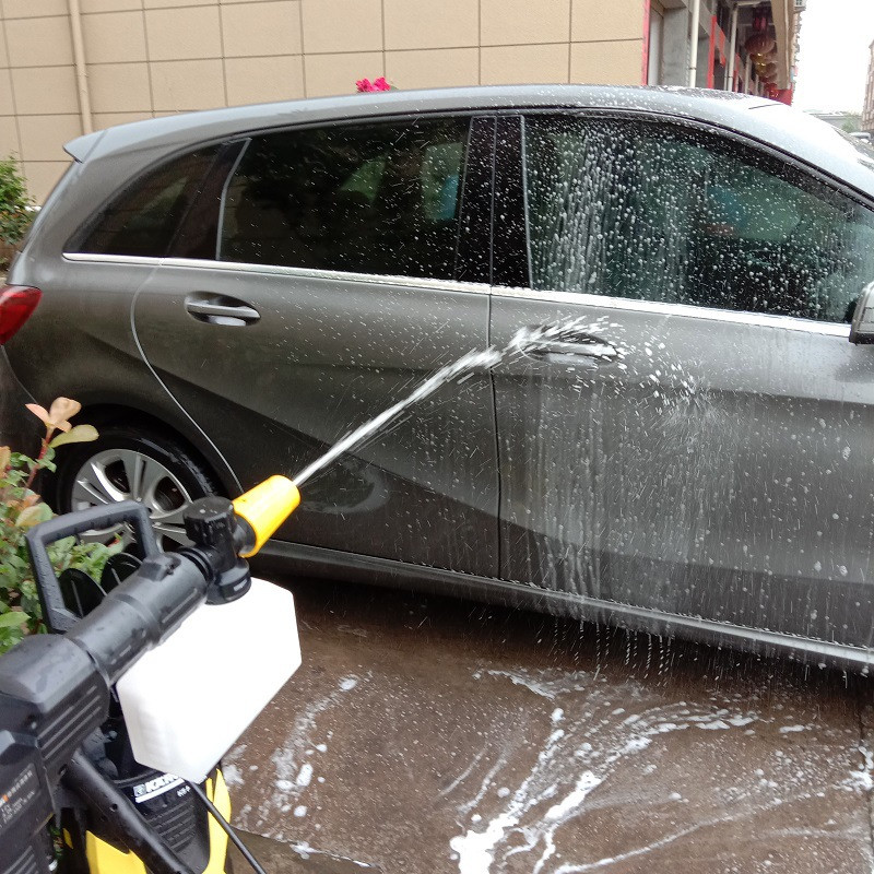 Pistol electric de spălat auto cu litiu fără fir de 400 ml oală cu spumă oală cu spumă de înaltă presiune pentru spălătorie auto cu spumă reglabilă