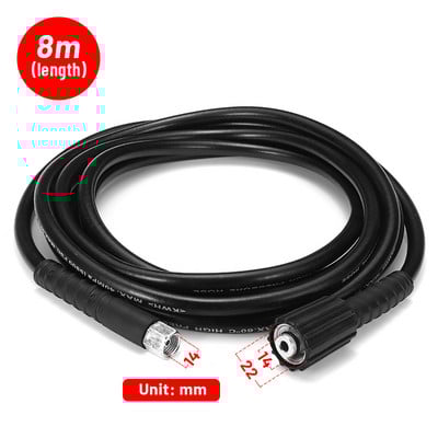 5 / 8/ 10 / 12 / 15M Furtun de scurgere pentru mașină de spălat cu presiune, dispozitiv de curățare țevi pentru spălarea pistoalelor de spălat cu pulverizare Mașină de spălat cu înaltă presiune