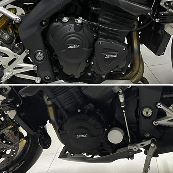 Мотоциклети Защитен капак на двигателя за Triumph Speed Triple 1200RS 1200RR 22-23 Tiger 1200 22-23 печат от въглеродни влакна