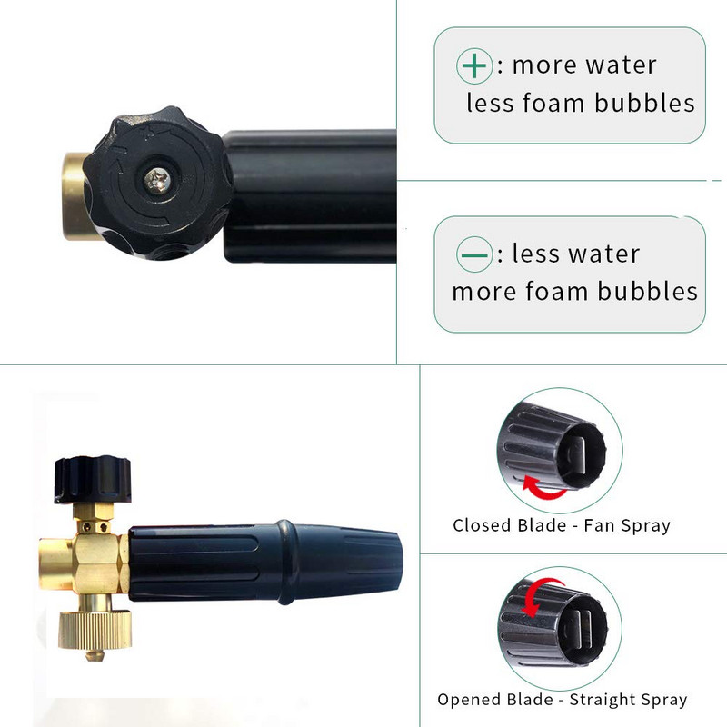 Generator de spumă tun spumă duză spumă spălare auto pentru spălat auto Karcher K2 K3 K4 K5 K6 K7 Tornado Gun Mașină de spălat cu înaltă presiune Mașină de spălat