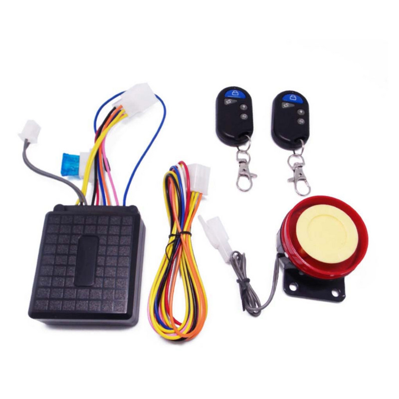 Nuotolinis apsaugos įjungimas / išjungimas Apsaugos nuo vagystės signalizacijos sistema Motociklo motoroleris Nuotolinio valdymo pultas Variklio paleidimas