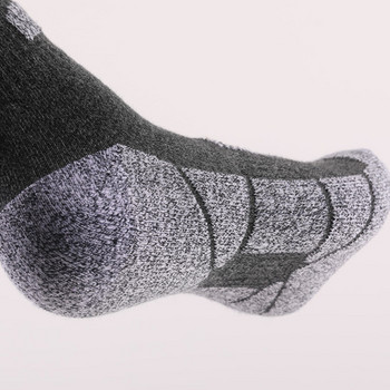 Χειμερινές ανδρικές ζεστές κάλτσες σκι Cushion Cotton Crew Outdoor Sports Walking Κάλτσες πεζοπορίας Πιο χοντρές θερμικές κάλτσες