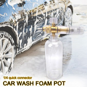 Sticlă cu jet de spumă Mașină de spălat cu spumă de zăpadă reglabilă Generator de săpun Mașină de spălat auto de înaltă presiune Accesorii de curățare automată