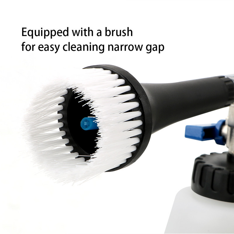 1L 6-9,2 Bar Automobilio vidaus ir išorės gilaus valymo įrankis aukšto slėgio ploviklis 3 tipų EU/JP/US automobilių valymo putų įrankis, nešiojamas