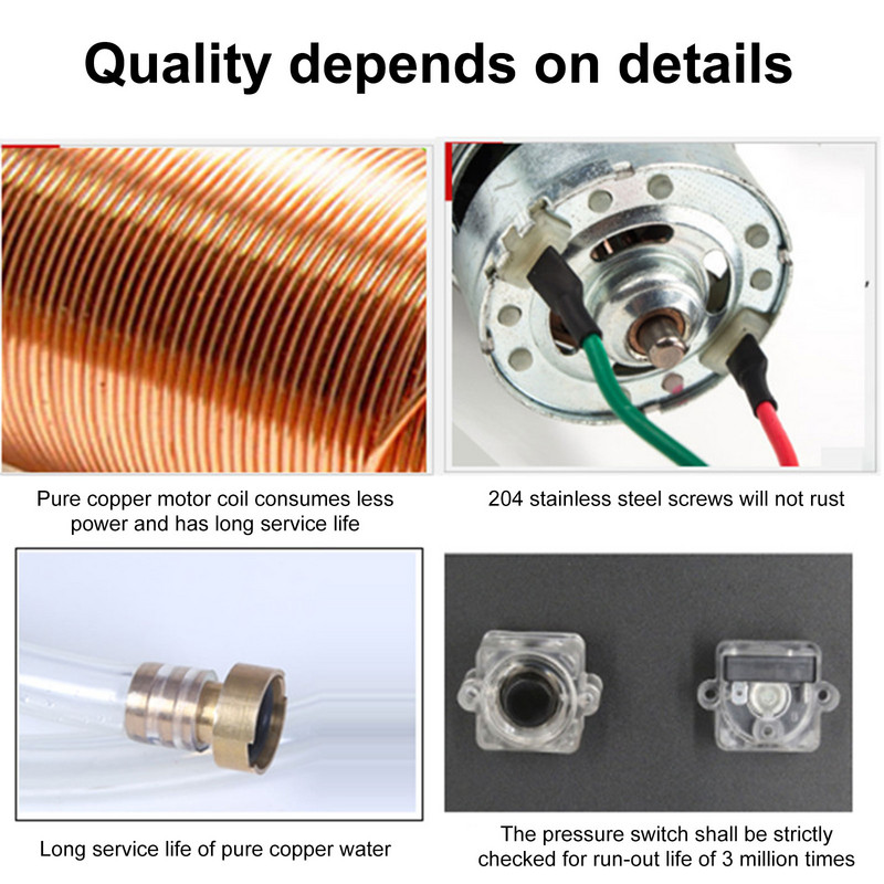 Spălătorie auto 12 V Pompă pentru pistol Mașină de spălat auto Curățător de înaltă presiune Îngrijire mașină Mașină de spălat rufe portabilă Dispozitiv de curățare electrică