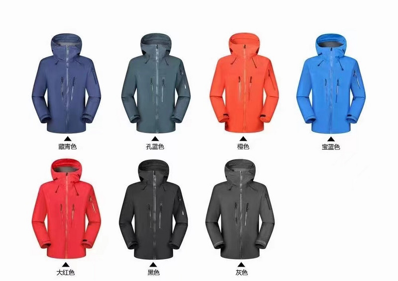 Jachetă impermeabilă în aer liber cu trei straturi ARC de modă 1:1 pentru bărbați GORE SV Jachete casual ușoare de drumeție pentru bărbați